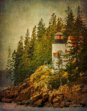 Bass Harbor Head Light by Carol Fox Henrichs