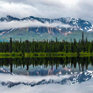Panoramic Mountain Reflections by Carol Fox Henrichs